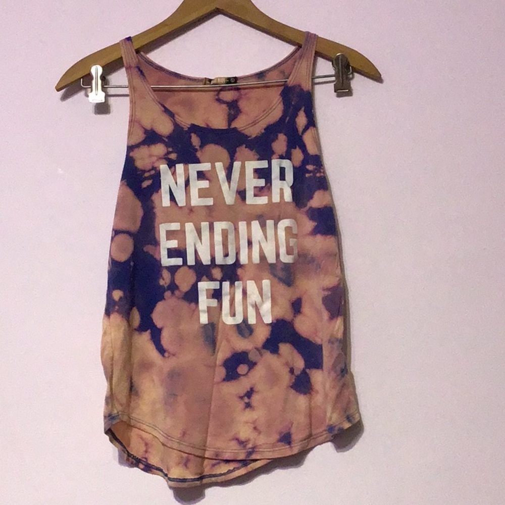 DIY bleached tank top, never ending fun